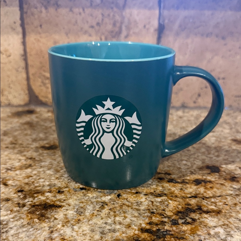 Starbucks Teal Ceramic Logo Mug - Green/Teal